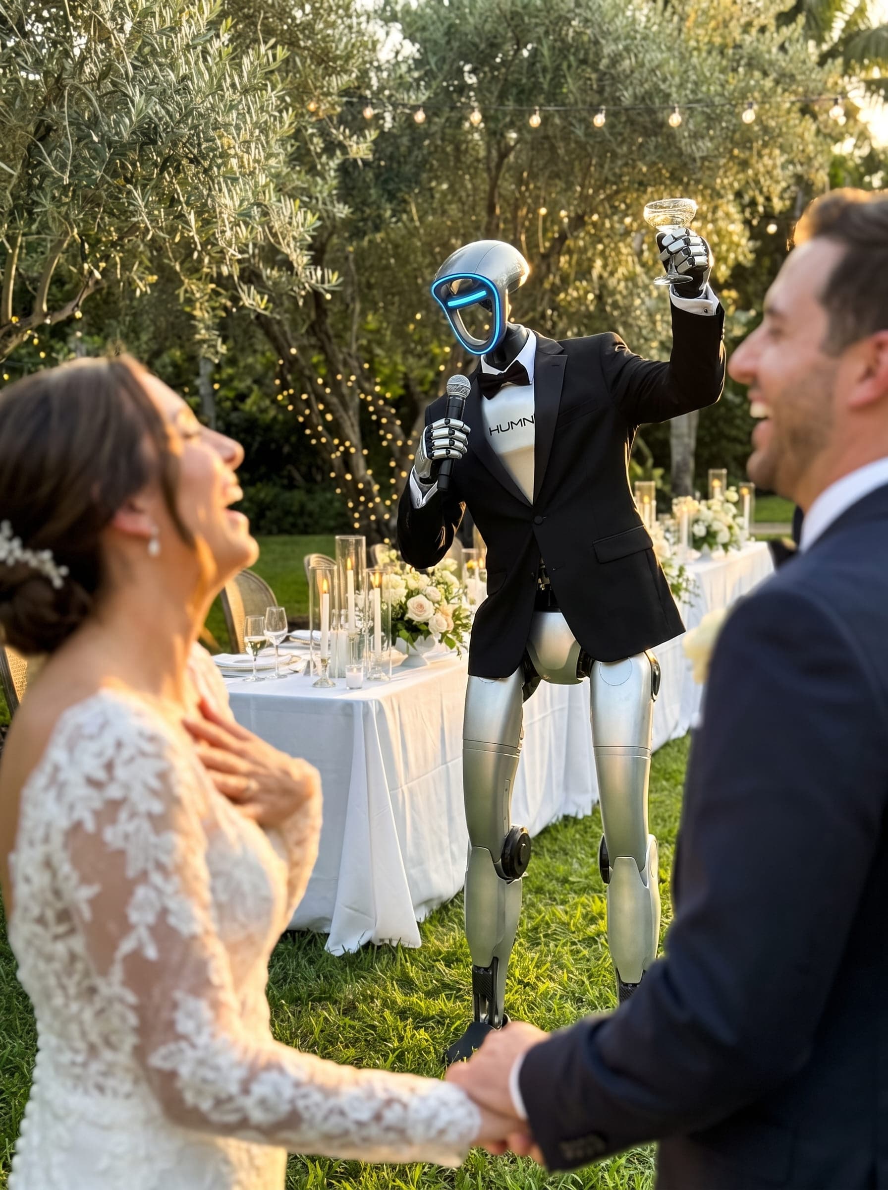 Jeff, el robot humanoide, en Miami: brindis de boda